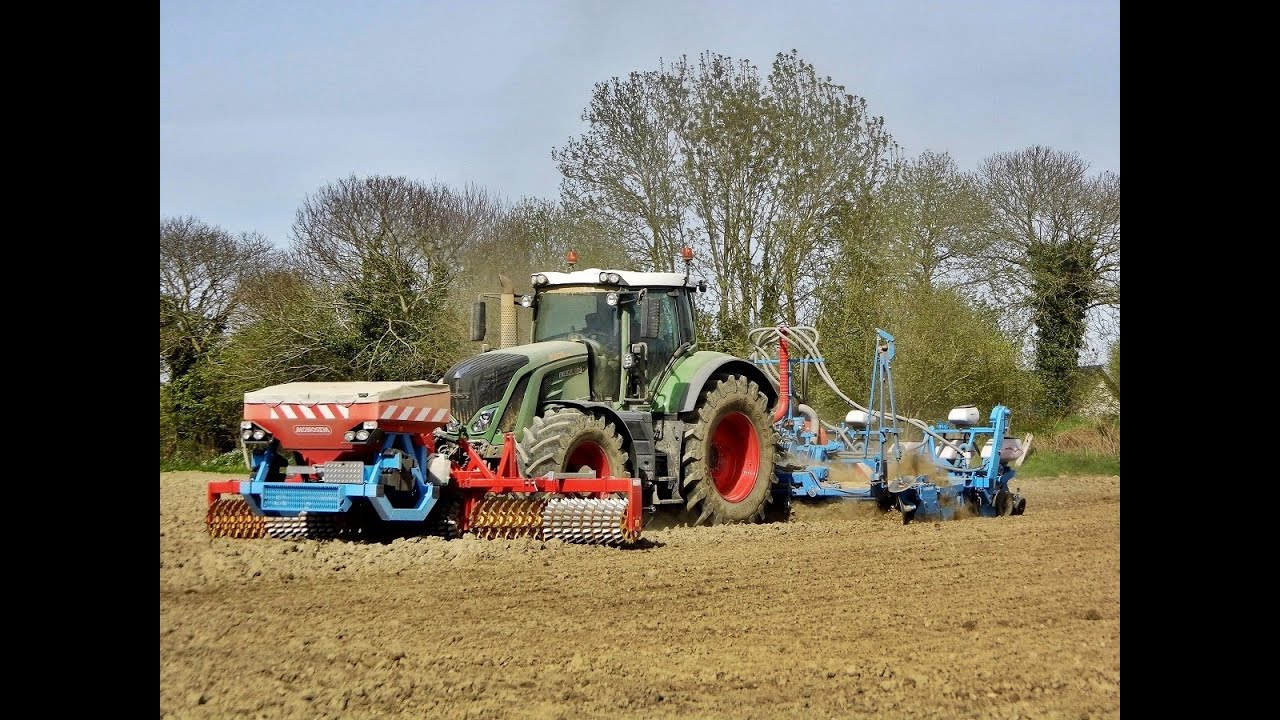 NEW Fendt 939 S4 at Work ! Big seeding corn in France ! DUBOIS & Fils .