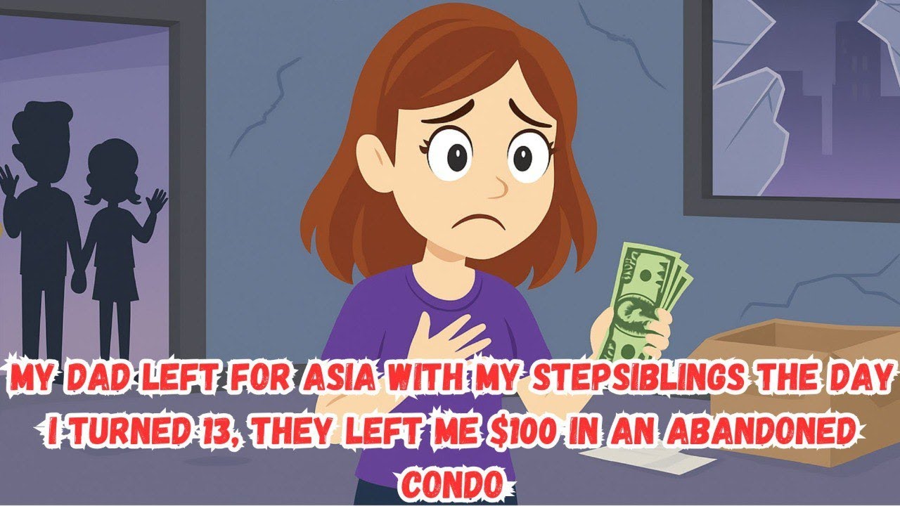 My Dad Left for Asia With My Stepsiblings the Day I Turned 13, They Left Me $100 in an Abandoned