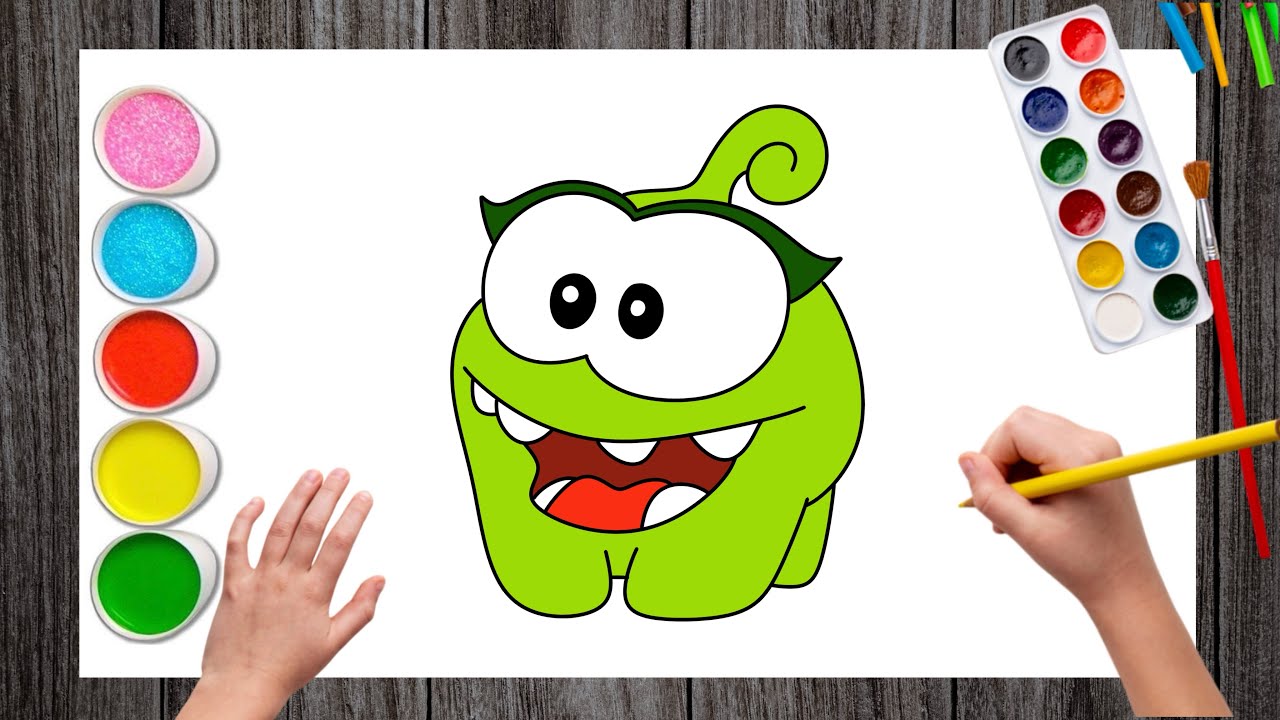 How to Draw Om Nelle from Om Nom Stories | Om Nelle Drawing | Easy Drawing | Om Nom Drawing 