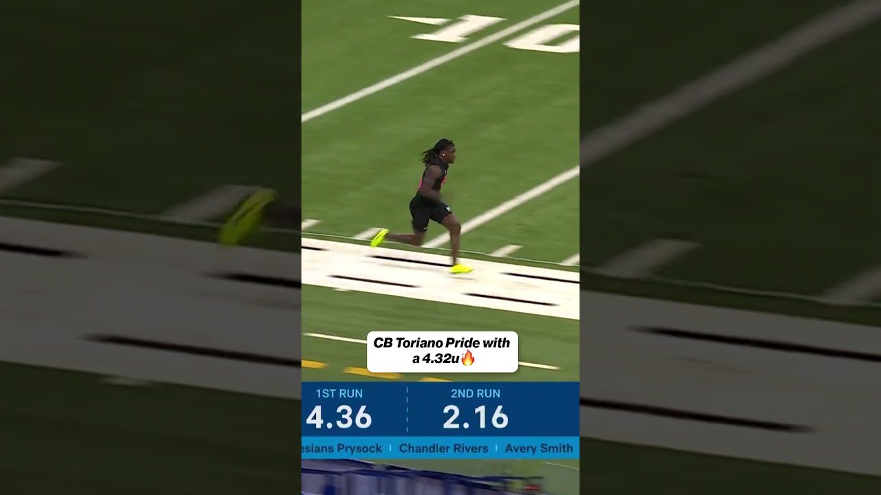 The FASTEST 40 time from the defensive back's at today's Combine 👏 #football #NFL #combine