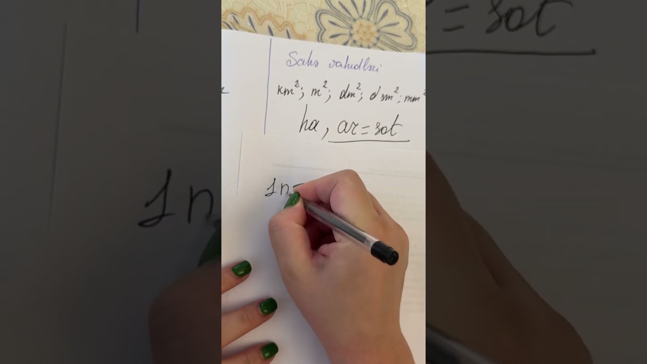 Sahə vahidləri və onların çevrilməsi