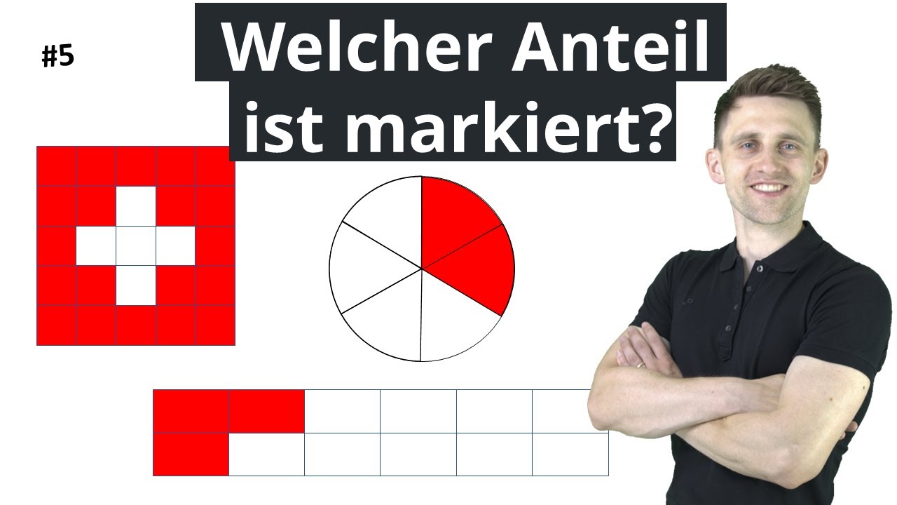 Bruch als Anteil angeben | Schritt für Schritt Anleitung | Welcher Anteil ist markiert? #5