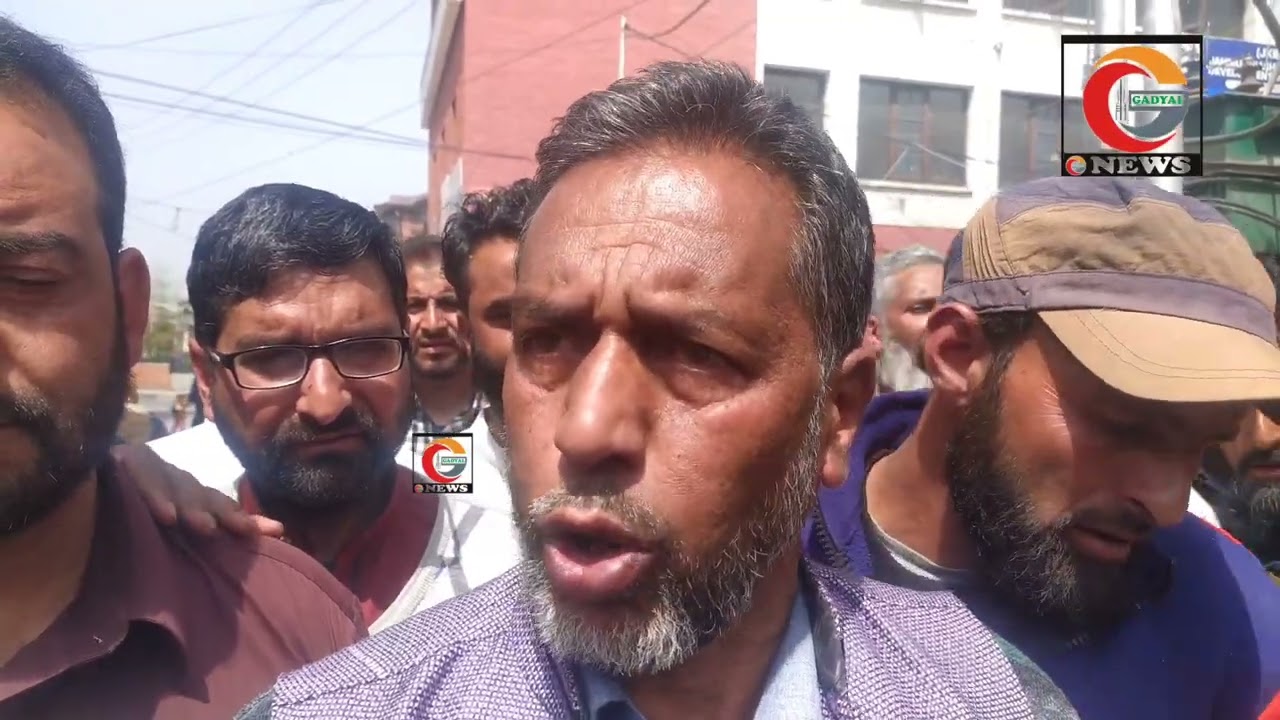 Jammu and Kashmir Chowkidar Workers  Association Staged Protest In Press Enclave Srinagar