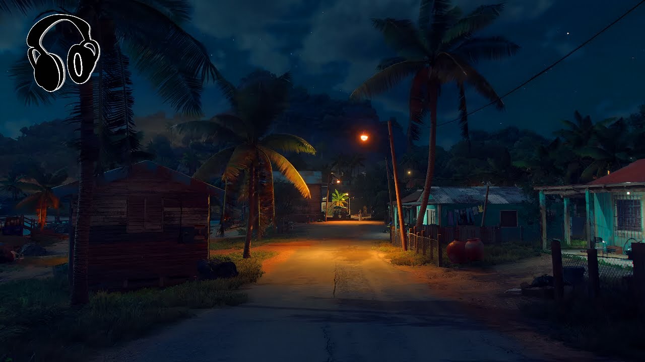 Far Cry 6 | ASMR/Sleep Aid | Ambience | Village (Night)