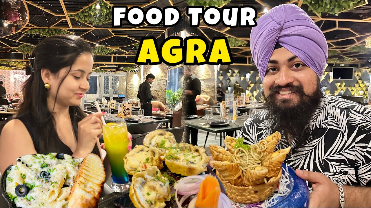 AGRA Veg Food Tour I Salt Cafe | Pind Balluchi | Best Restaurant in Agra | Street Food of Agra
