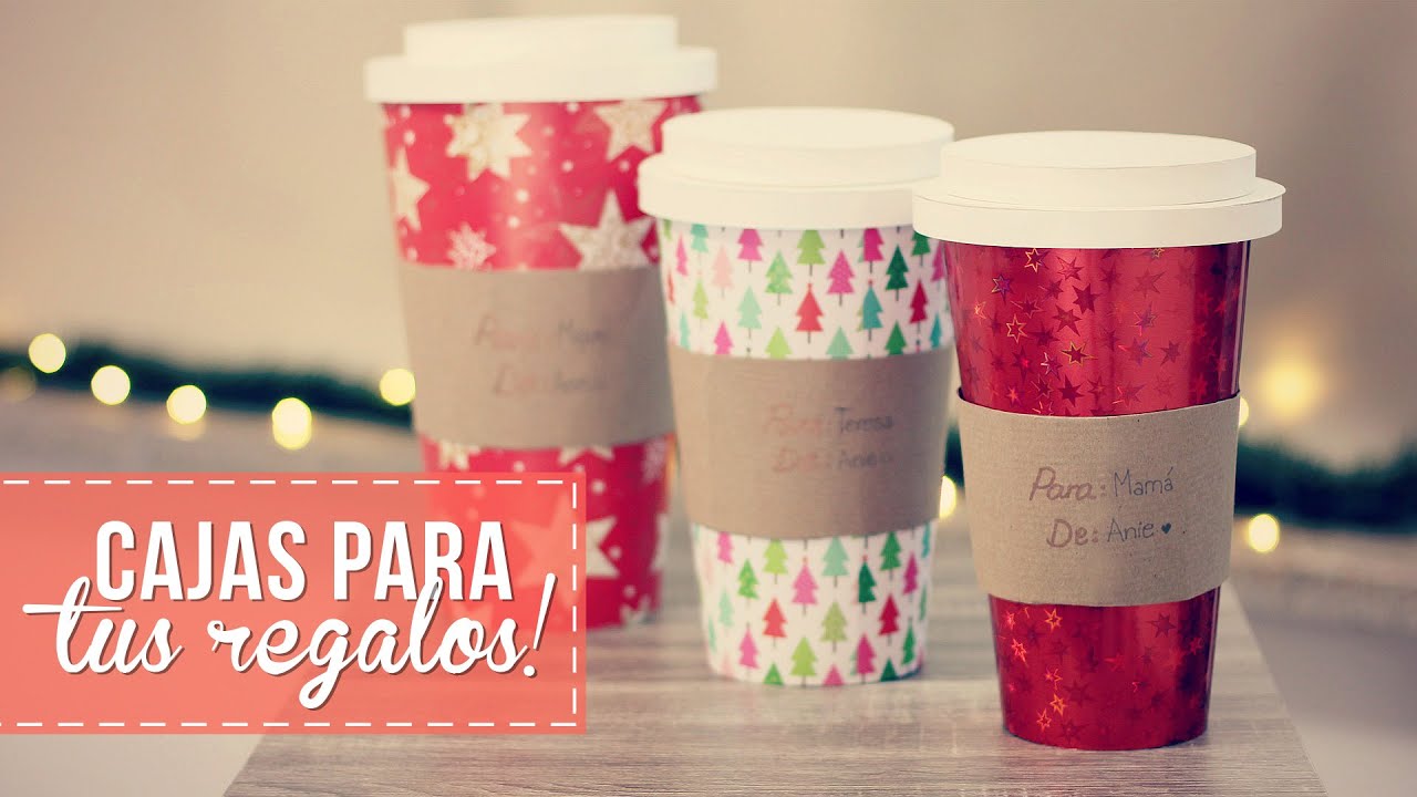 Cajas en forma de café gigante, fáciles!
