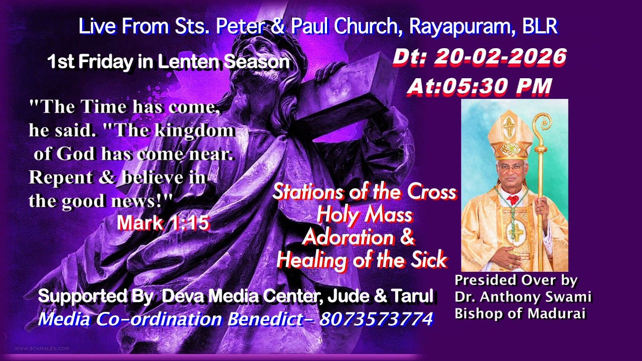 Friday after Ash Wednesday, Stations of the Cross, Holy Mass, Adoration, by Archbishop Anthony Swami