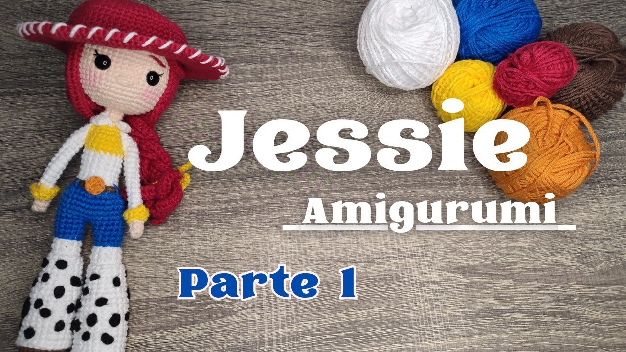 Jessie Toy Story 2 Amigurumi ( Parte 1 ) Tutorial de Jessie a Crochet
