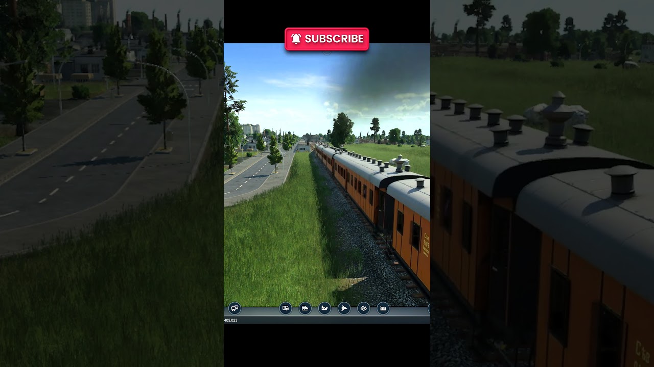 Steam Train Leaves Mega City Station | Building a Mega City | Transport Fever 2 