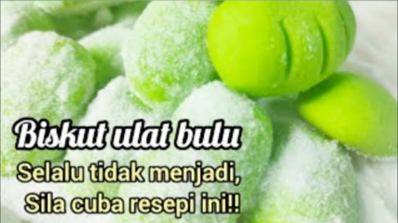 RESEPI BISKUT ULAT BULU TETAP MENJADI#biskutraya#tasty #chefmonidea