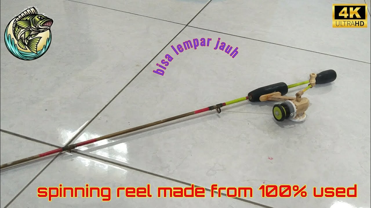 cara membuat reel pancing spinning mini dari pvc bekas versi mudah