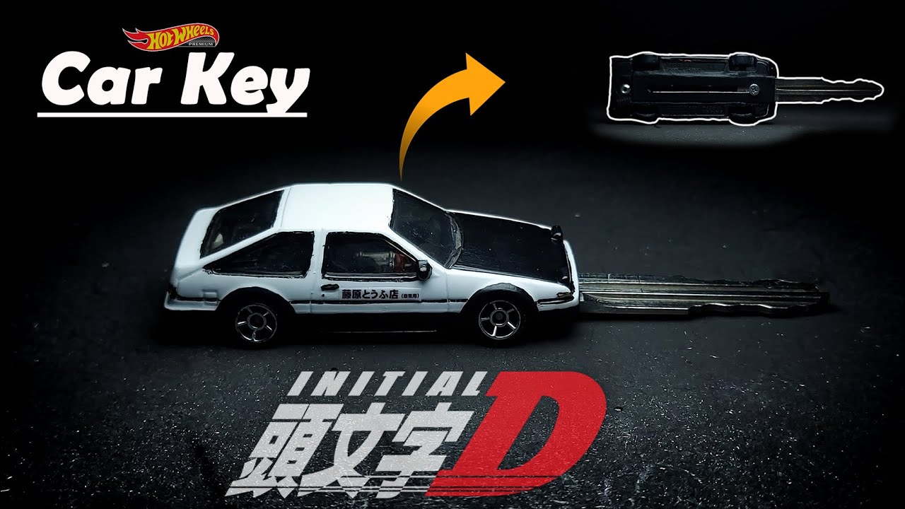 🔥Hot Wheels Custom LLave de Auto (Car Key) Initial D🔥