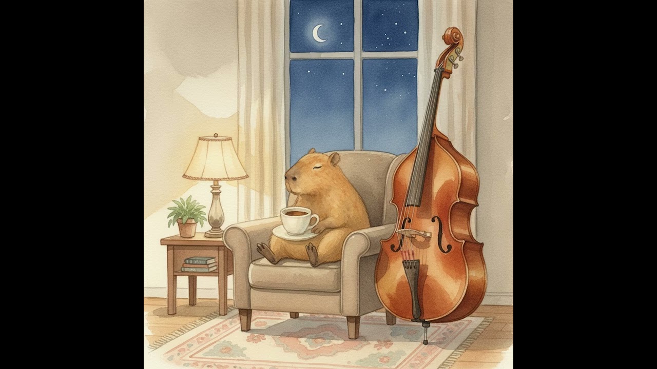 Capy Quiet Mood 🐹🎷 | Soft Jazz Sax for Relax & Deep Calm