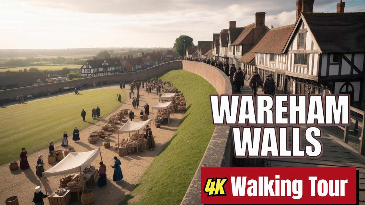 Inside Wareham's Tudor Walls | A Complete Historical Walking Journey 4K