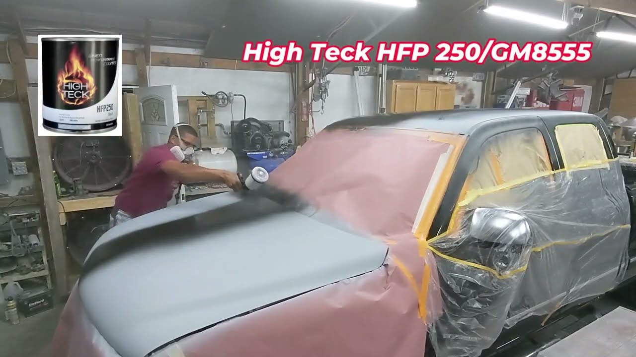 HOW TO PAINT YOUR CAR OR TRUCK FOR $50 PAINT JOB High  TEck GM 8555 Speedokote Clear #3W1B