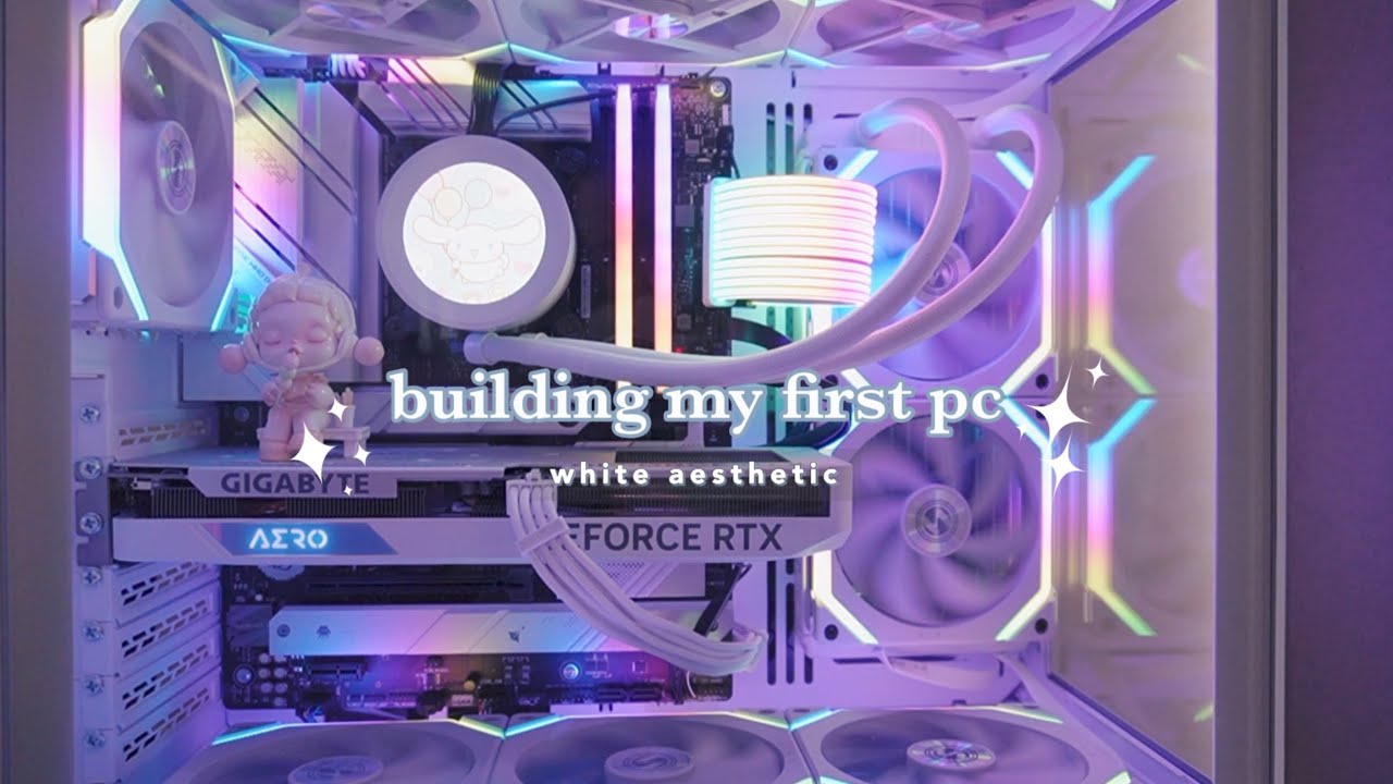 Building my first gaming PC | white aesthetic | Lian Li O11 mini snow