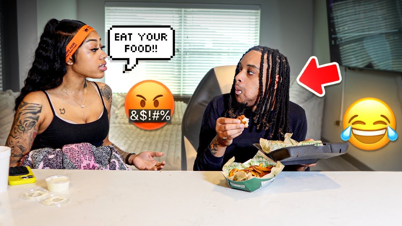 RANDOMLY EATING HER FOOD DURING THE MUKBANG.. *She Leaves*