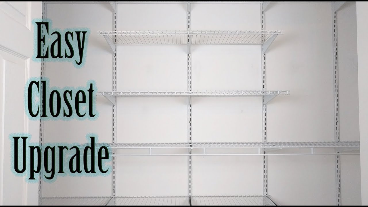 How To Install Closetmaid Shelftrack