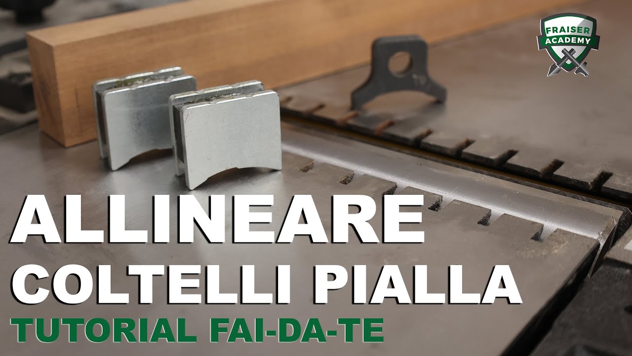 Come allineare i coltelli della pialla a filo e spessore | Tutorial fai-da-te