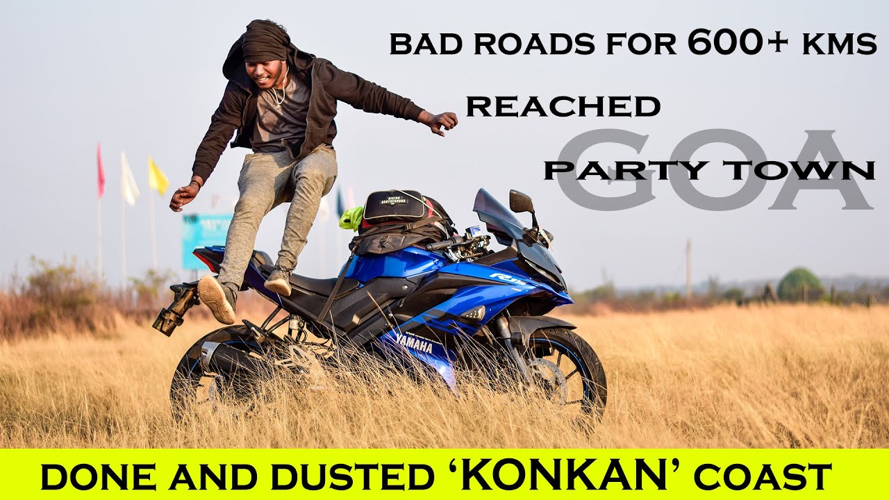 Reached Goa After Riding For 40+ Hours In R15V3😱 Through 'The KONKAN Coast' | Best Roads In My Life.