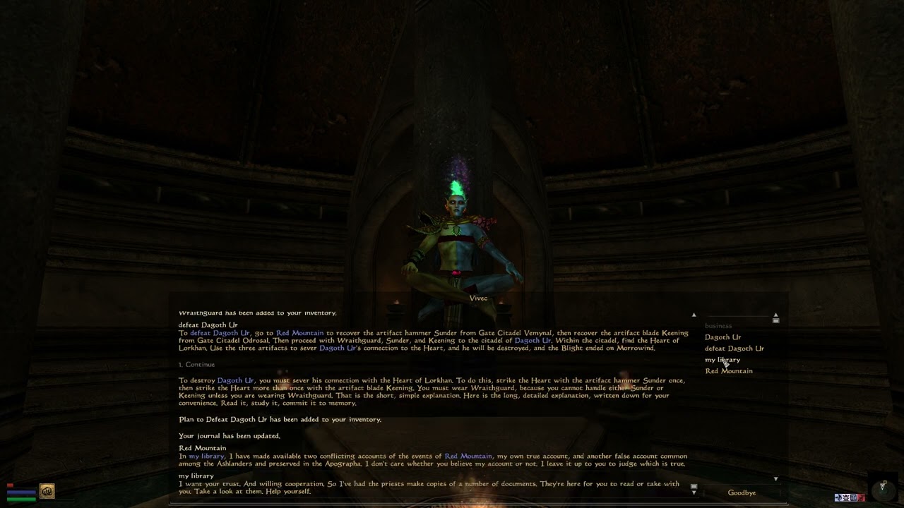 Morrowind Voice Demo - Vivec