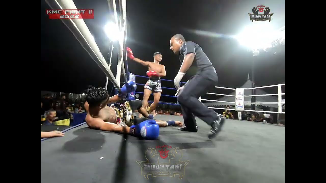 (HD) Knockout dari Amin Red Army RMA 🔴 vs 🔵 Raja Amer | 17 Jun 2022 | KMC Fight ll