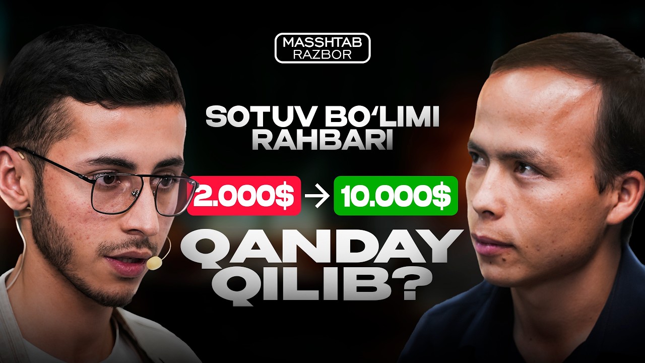 10.000$ daromad qilish qadamlar ketma-ketligi / Sotuv bo'limi rahbarlari uchun