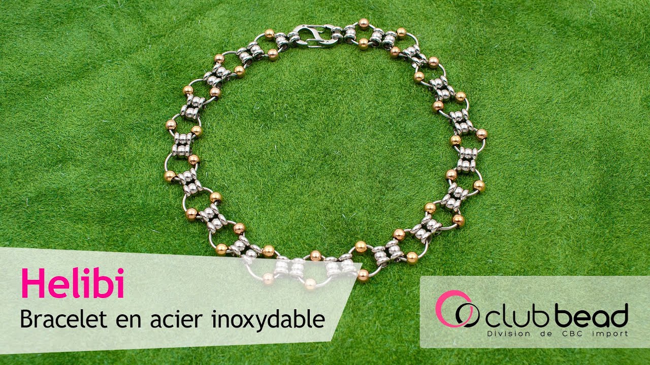 Helibi - Bracelet en acier inoxydable