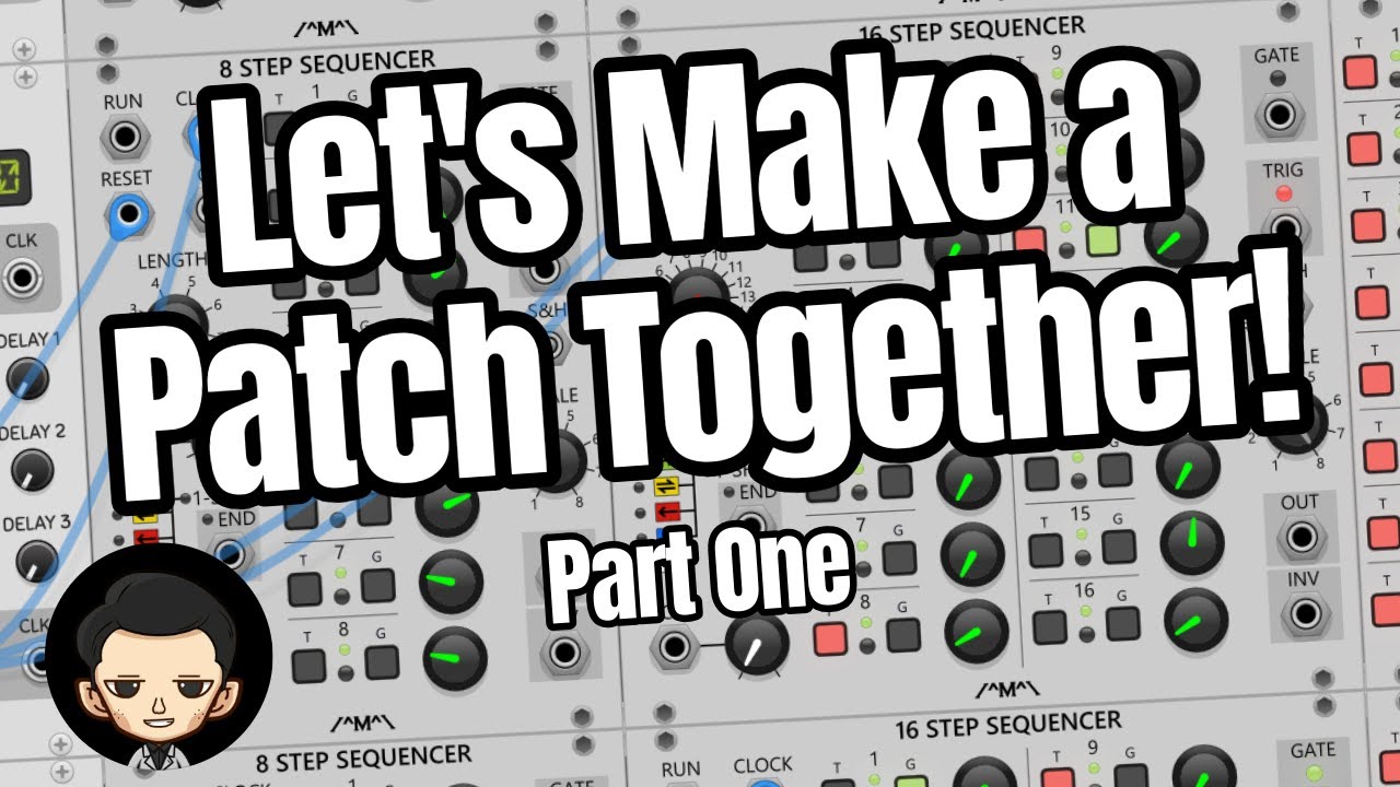 VCV Rack Patch from Scratch Part 1 // Sequencers, Mixer, & Drum Kit Setup!