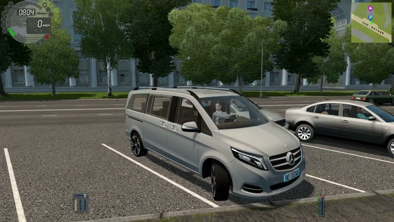 MB V-Class City Car Driving + Logitech G29