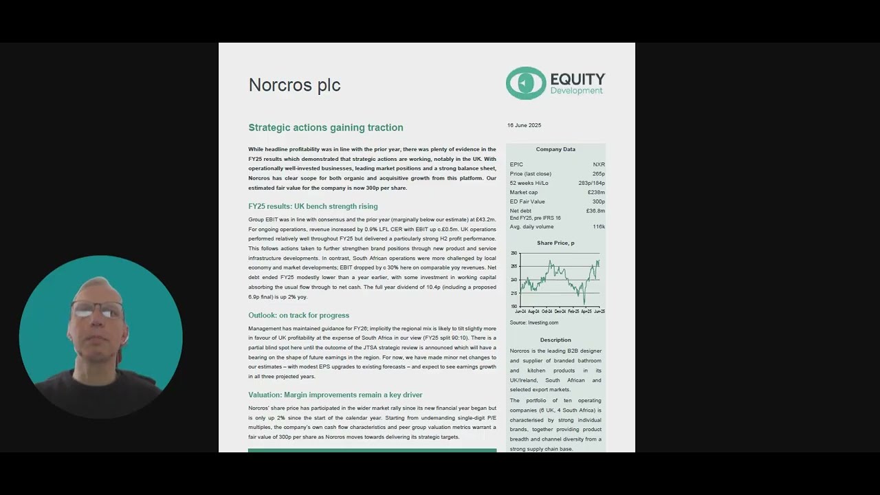 Norcros FY25 Results and Strategic Insights 📈