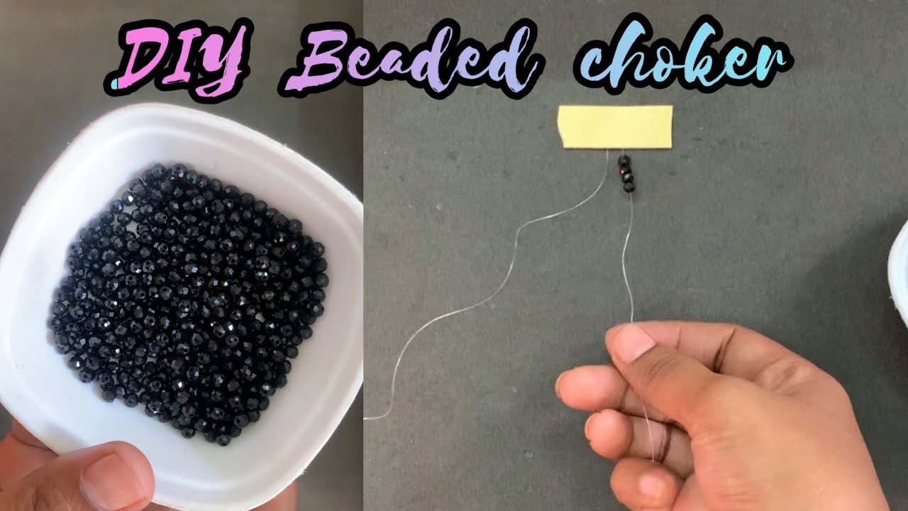 Beads Jewelry Making | Crystal Beads Jewelry Making | How To Make Choker Necklace At Home
