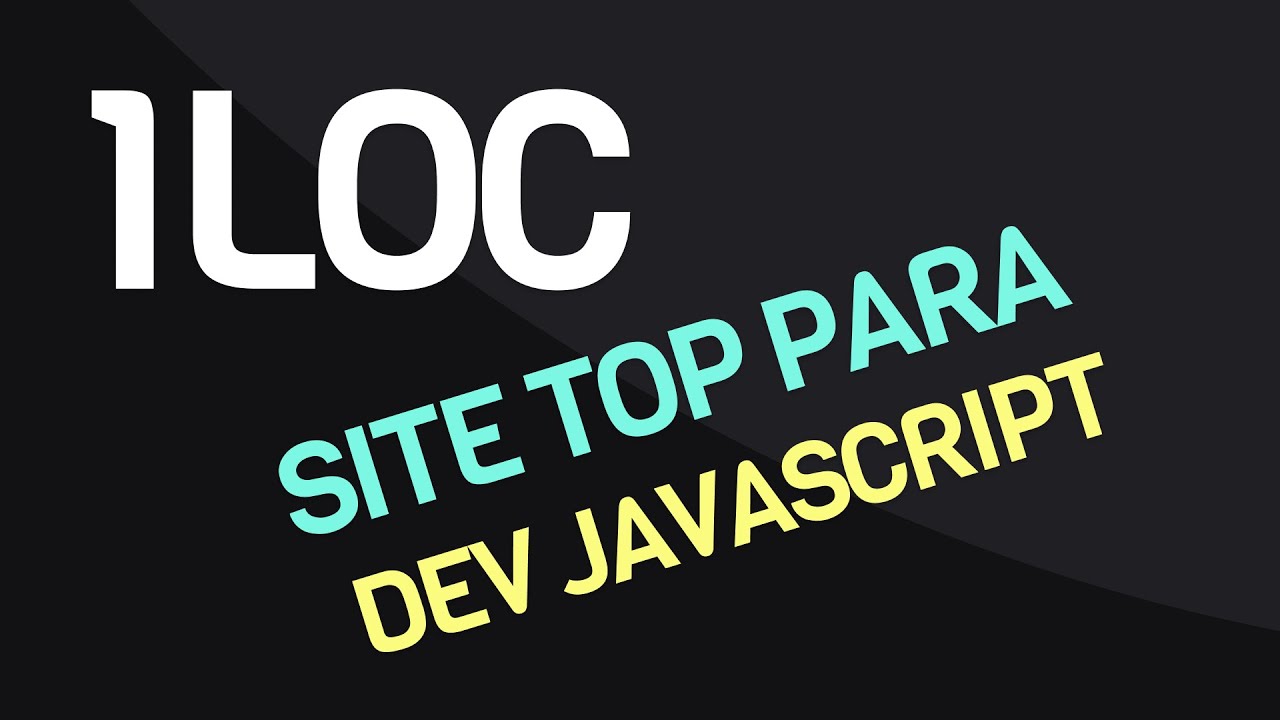 1LOC - Um Site SENSACIONAL para Quem Programa em Javascript