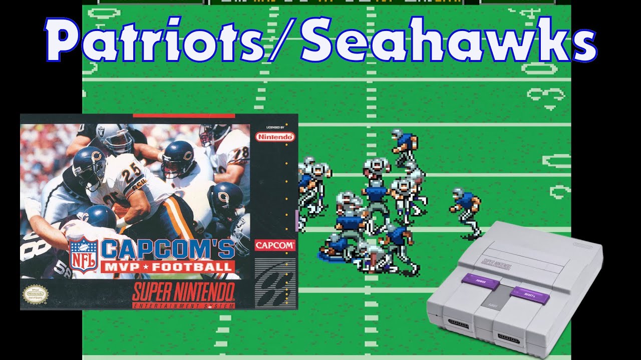 Patriots / Seahawks Sim - Capcom's MVP Football - Super Nintendo (1993)