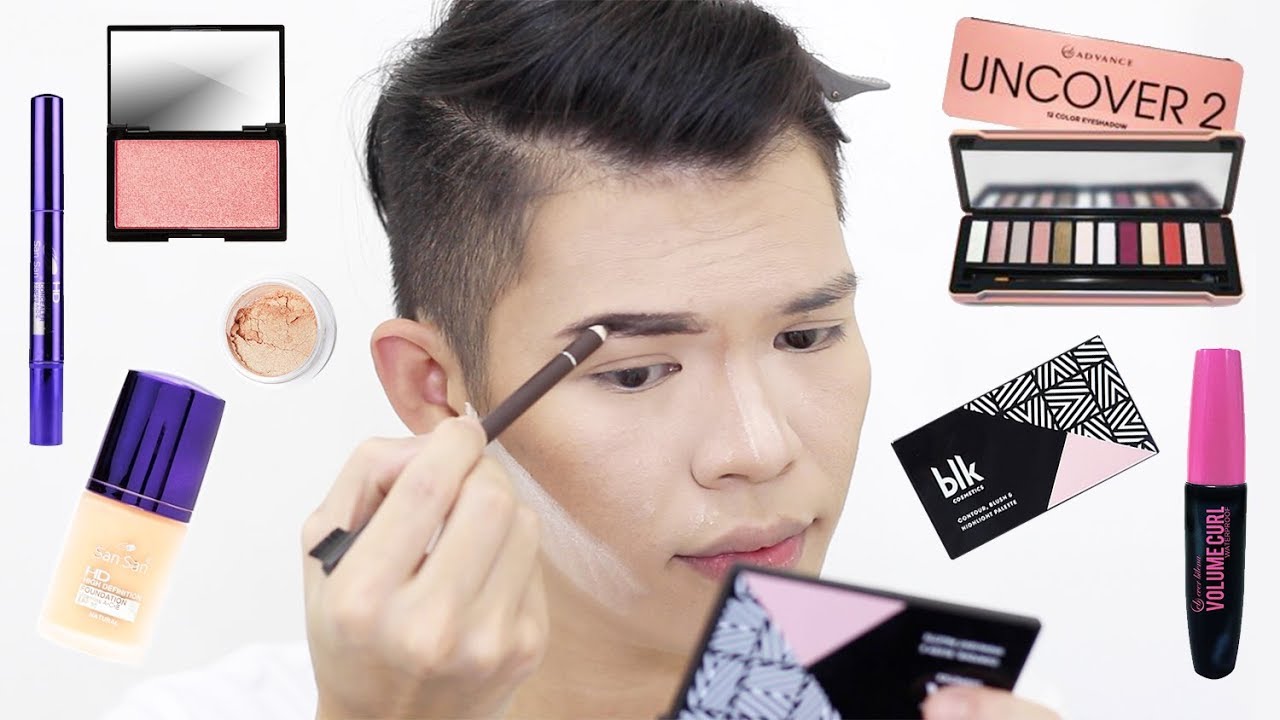 FULL FACE OF MAKEUP USING LOCAL BRANDS (PINK SUGAR, COLOURETTE, BLK, NICHIDO, ELLANA) | PHILIPPINES