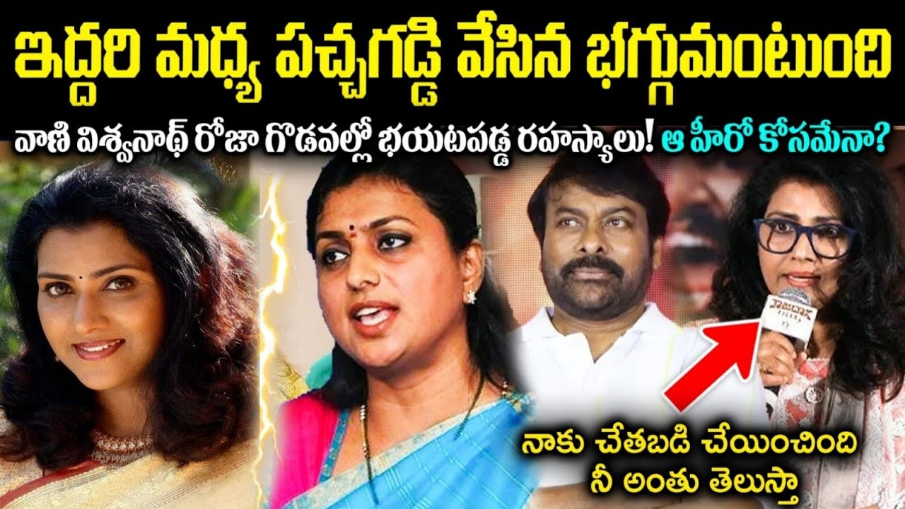 ఇద్దరి మధ్య పచ్చి గడ్డి వేసిన బొగ్గు మంటుంది!వాణి విశ్వనాథ్ నటి రోజా గొడవలు బయటపడ్డా నిజాలు cr voice
