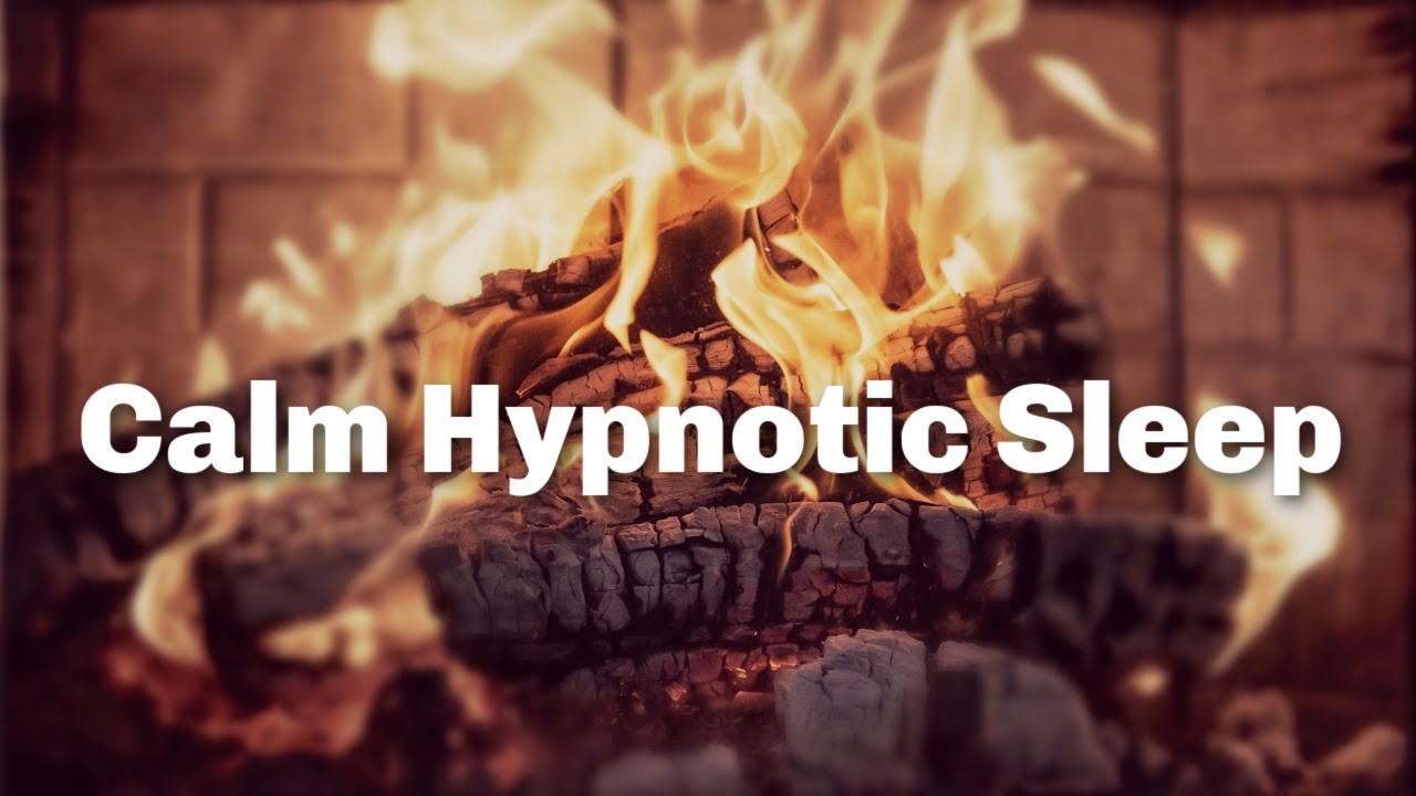 Calming  Hypnotic Sleep Meditation with Soothing Voice & Fire Sounds to Comfort You