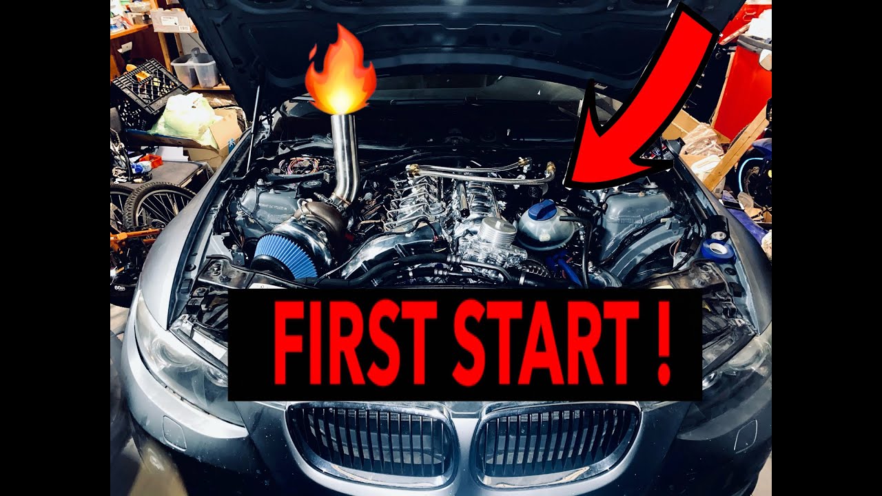 FULLY BUILT SINGLE TURBO N54 FIRST START! (BUILDING 1000WHP N54 Ep.3)