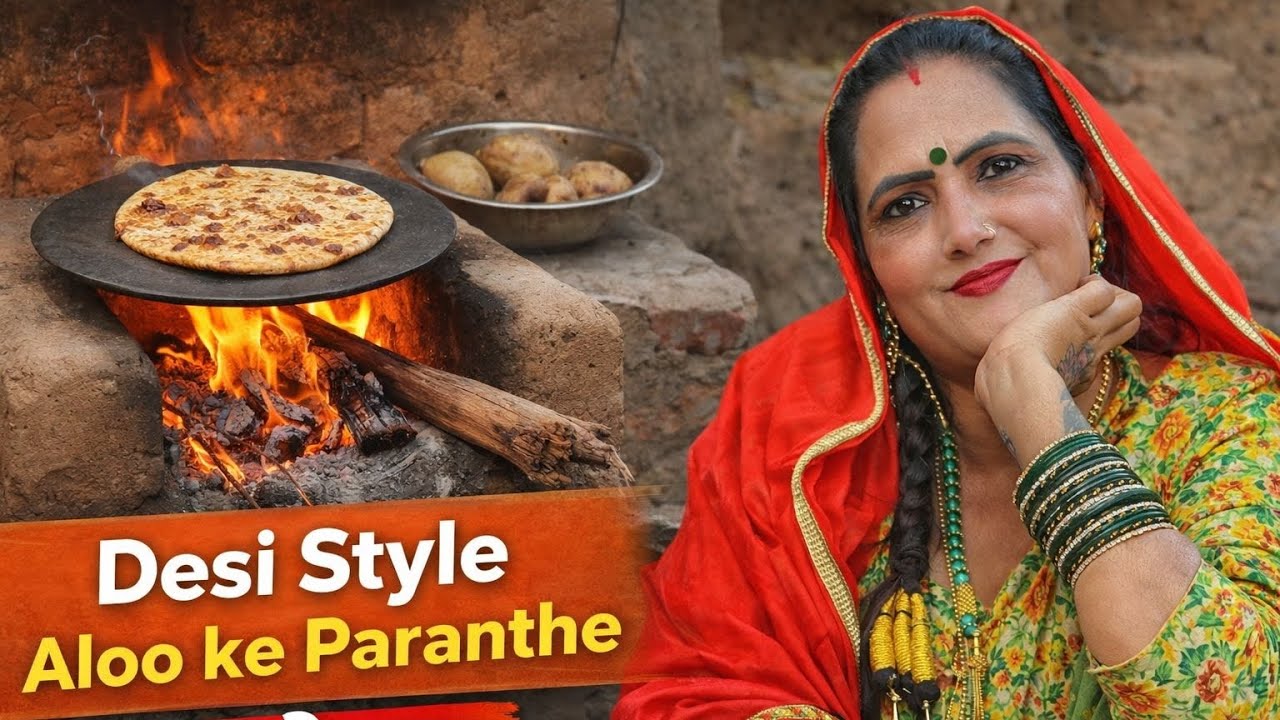 Aaj chula pe banaye Alu ke parantha Daily vlog in Haryana 