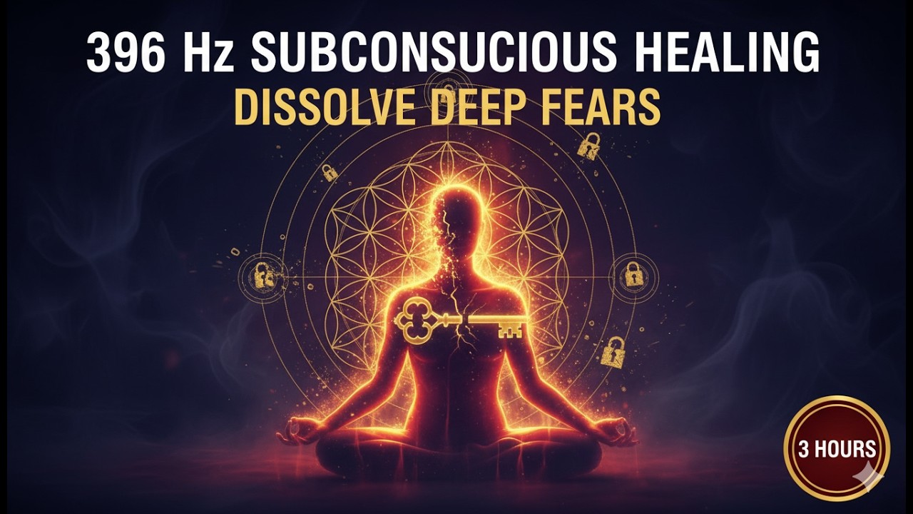 396 Hz Solfeggio | Reprogram Your Subconscious & Dissolve Deep Fears (3 Hours)