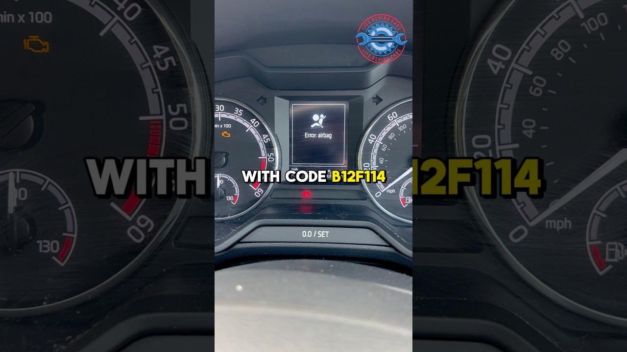 Skoda Airbag Light On? Here&rsquo;s What B12F114 Means! 🚗⚠️🔧✨💡 #SkodaTips #CarHacks #AirbagLight