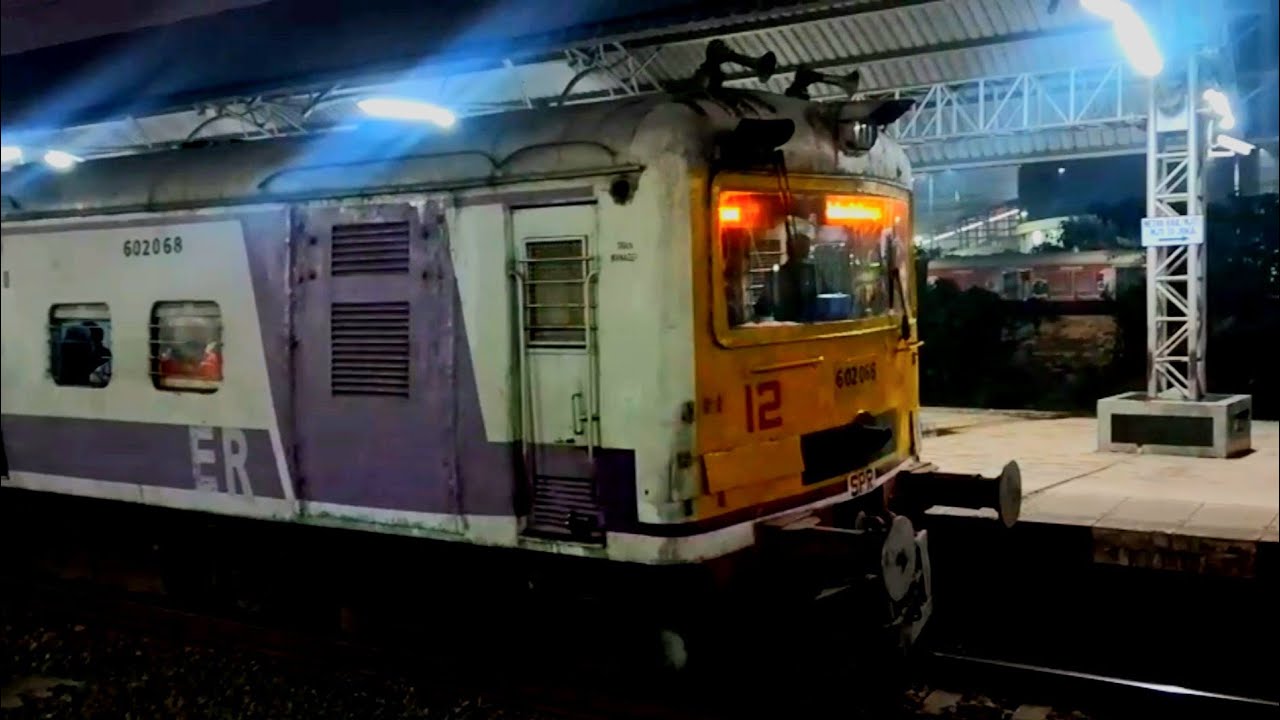 | Local Train Arriving & Departing at Evening |