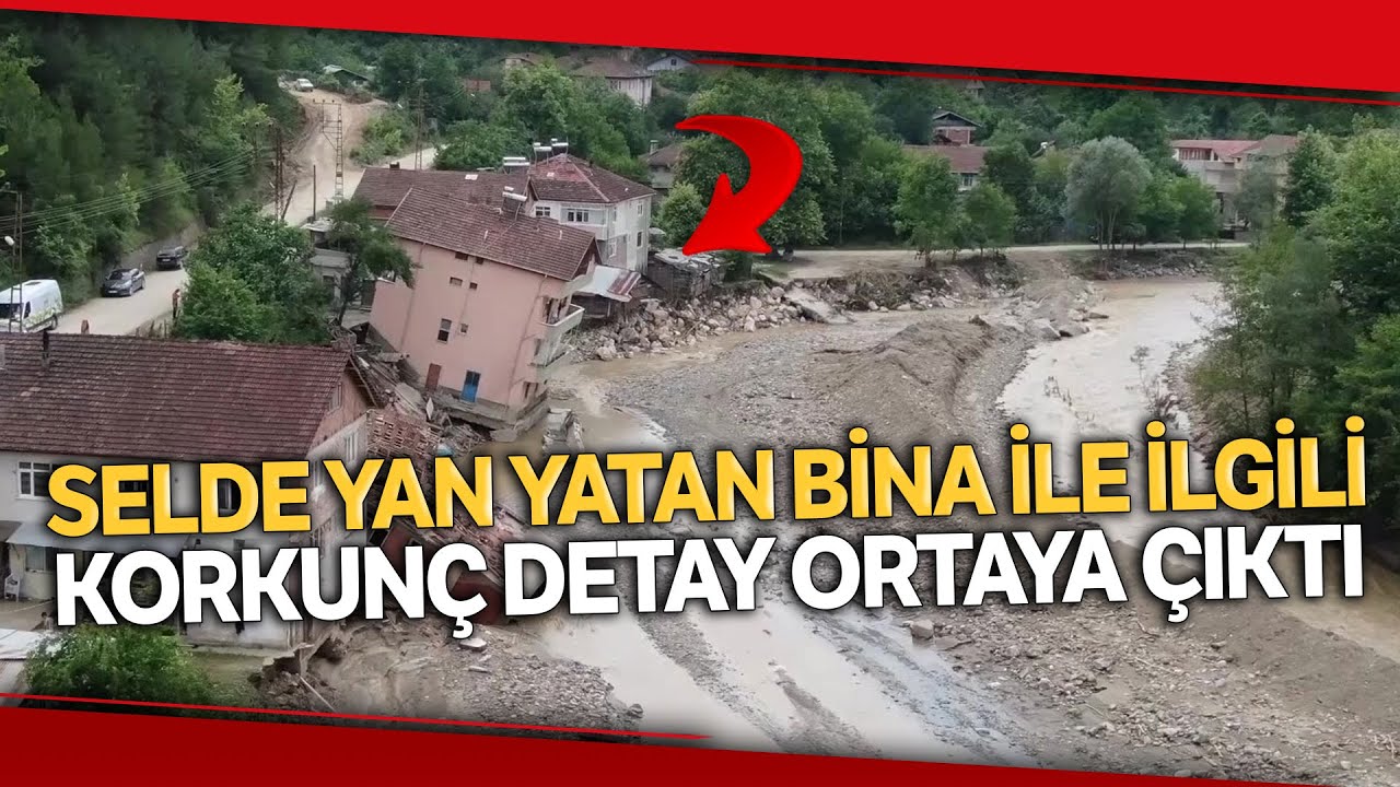24 Yıl Önceki Selde de Yan Yatan Binanın Kriko İle Düzeltildiği Ortaya Çıktı