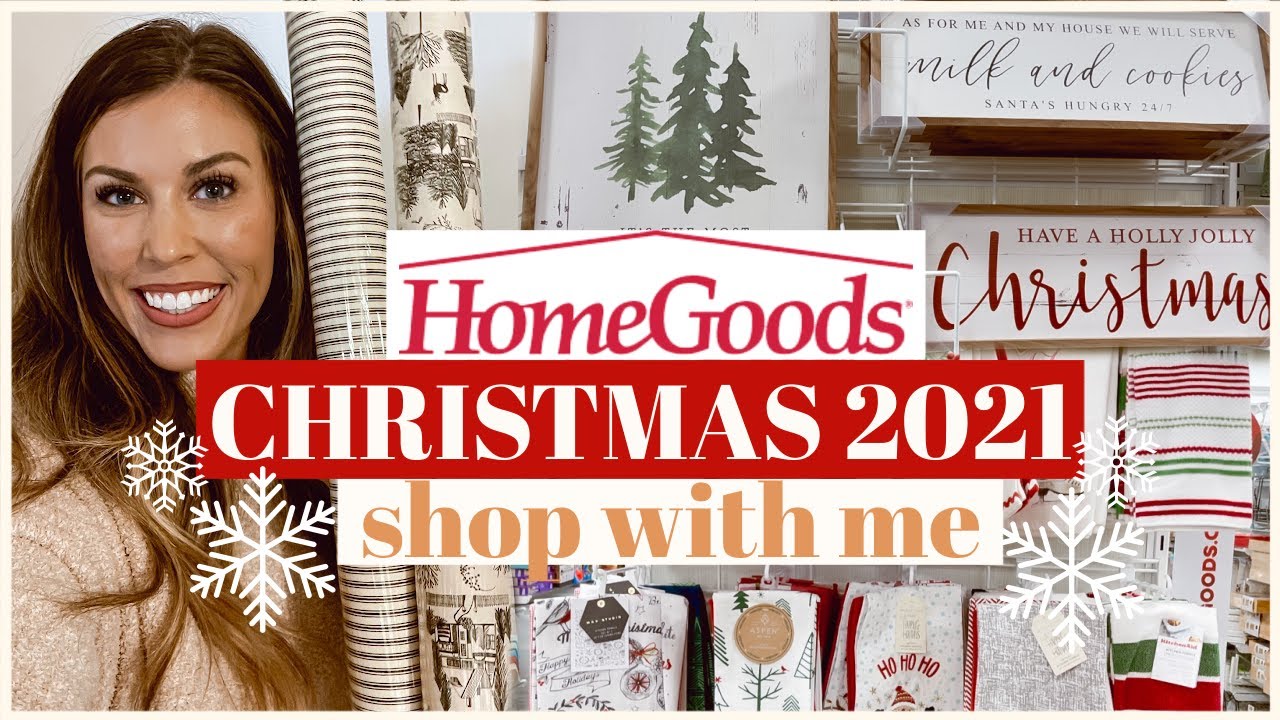 🎄HOMEGOODS CHRISTMAS 2021 SHOP WITH ME 🛒 | CHRISTMAS DECOR HAUL 2021