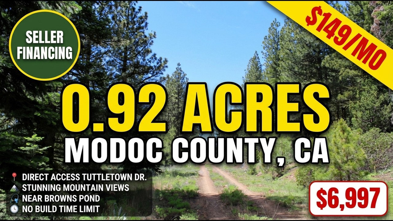 0.92 Acres For Sale California Pines! Road Access | Seller Financing (ID: 24037)