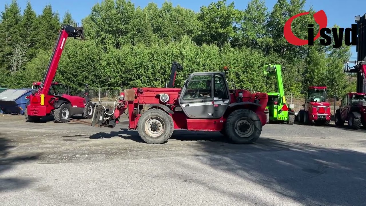 Manitou MT1745 med hydrauliska pallgafflar