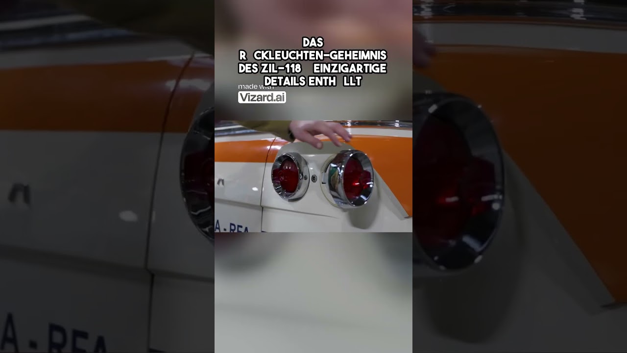 Das R&uuml;ckleuchten Geheimnis des ZIL 118 einzigartige Details enth&uuml;llt #oldtimer #klassiker #sowjetaut