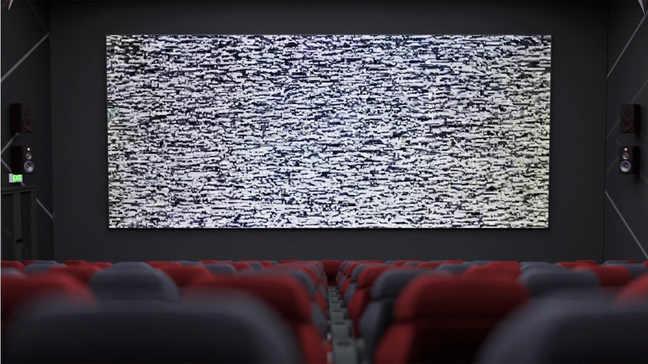 TV Static Noise in Cinema | For sleeping, studying | 8Hours