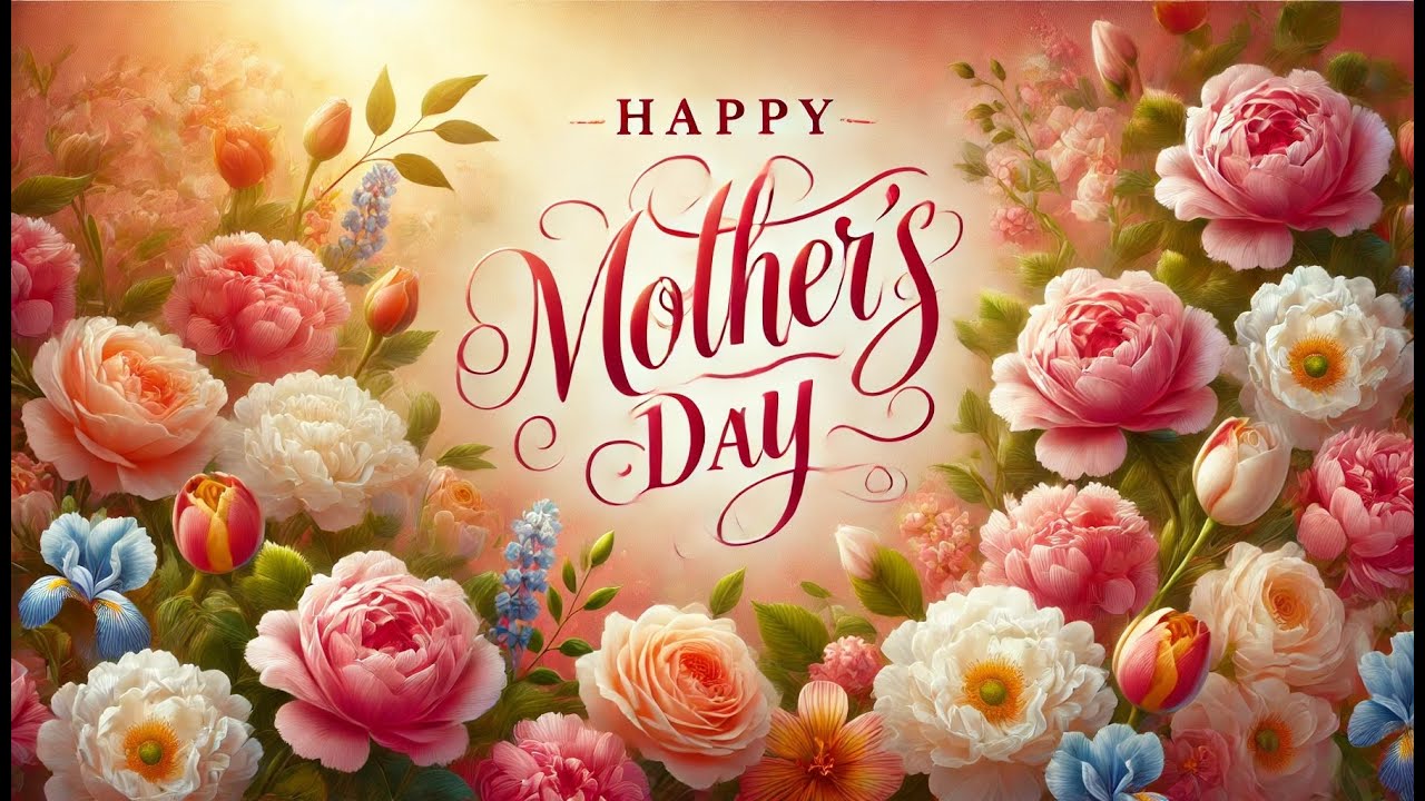 Happy Mothers Day Floral Screensaver TV Art for Your TV in 4K