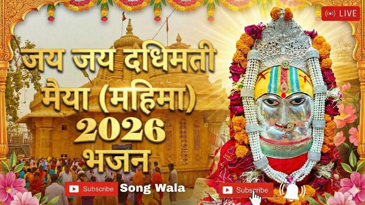 जय जय दधिमती मैया। DADHIMATI MATA BHAJAN।DADHIMATI MAA NEW BHAJAN 2026।DADHIMATI MATA AARTI।